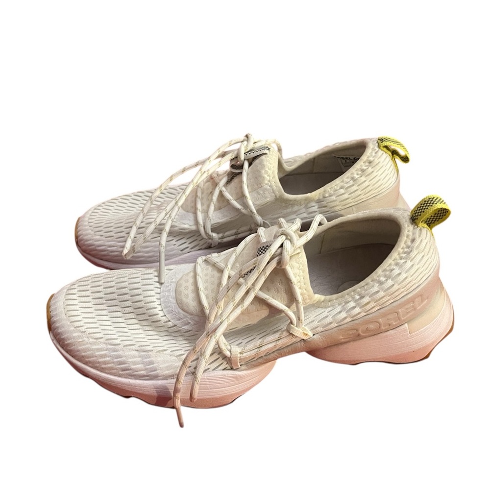 Sorel Women's White and Yellow Sneakers